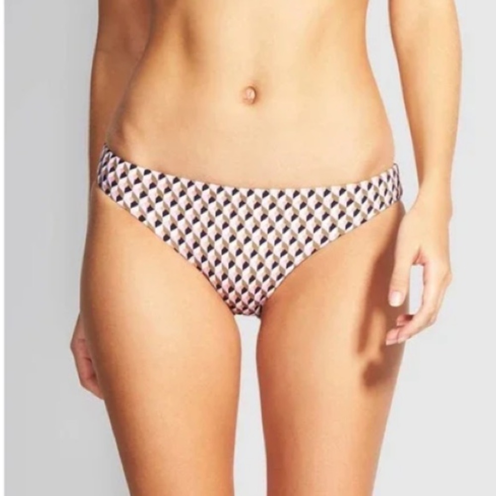 Seafolly Remix Black Orange AU 12 = USA 8 Geo Print New without Tags